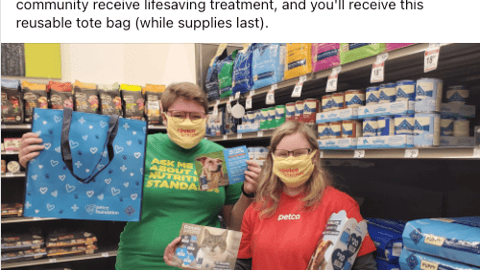 Petco Foundation 'Pet Cancer' Facebook Update